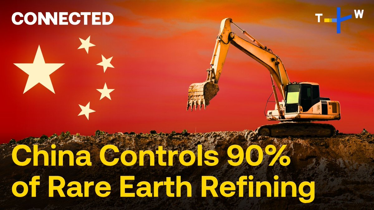 China controls 90% of rare earth refining, holding sway over critical minerals vital to the U.S., Taiwan and global tech industries.

How has China’s dominance evolved and what does it mean for U.S. supply chains?

🎙️ Dimitar Gueorguiev/<a href="/DimitarGueorg1/">Dimitar Gueorguiev</a>
📺 youtu.be/WA_AYA8K8r4