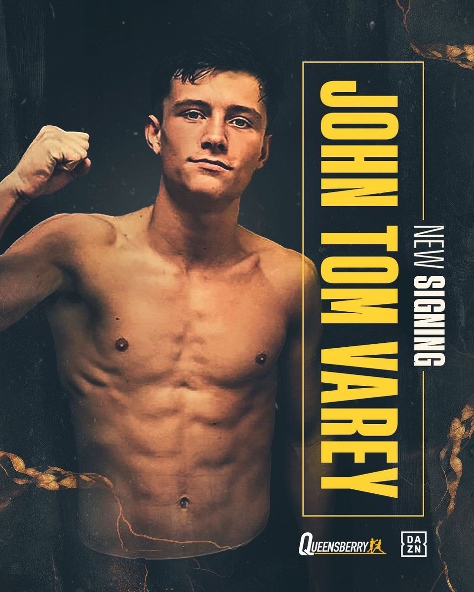 He’s hungry. He’s dangerous. He’s Queensberry.

Welcome to the team, John Tom Varey 🤝