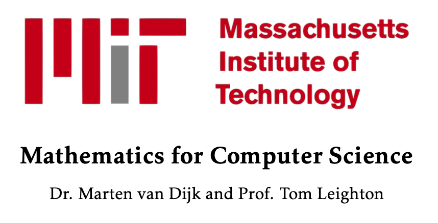 Riazi_Cafe_en's tweet image. Mathematics for Computer Science
by Dr. Marten van Dijk and Prof. Tom Leighton
Lecture videos: ocw.mit.edu/courses/6-042j…