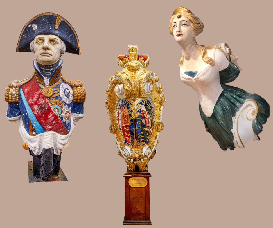 artukdotorg's tweet image. It's #WorkOfTheWeek time. Did you know we're always adding new artworks to Art UK? You can discover over 600,000 artworks!

These figureheads are new to our site 👉 artuk.org/discover/artwo…

📷 @NatMuseumRN