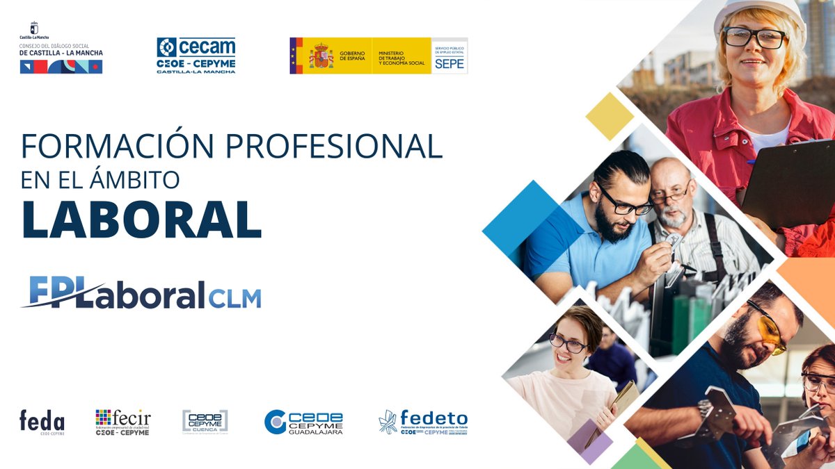 CEOE Guadalajara (@ceoeguadalajara) on Twitter photo ð Infórmate del âðŠð²ð¿ðð¶ð°ð¶ðŒ ð±ð² ððð²ððŒð¿ð®ðºð¶ð²ð»ððŒ ðð£ðð®ð¯ðŒð¿ð®ð¹ððð â deÂ
<a href="/_CECAM/">CECAM</a> y <a href="/gobjccm/">Gobierno de Castilla-La Mancha</a>Â
Â
<a href="/empleogob/">Ministerio Trabajo y EconomÃa Social</a>Â
Â
ð¡La formación que tu empresa necesita para crecer!
ð² cecam.es/fpempleoclm/
#FPLaboralCLM #CDS ð Infórmate del âðŠð²ð¿ðð¶ð°ð¶ðŒ ð±ð² ððð²ððŒð¿ð®ðºð¶ð²ð»ððŒ ðð£ðð®ð¯ðŒð¿ð®ð¹ððð â deÂ
<a href="/_CECAM/">CECAM</a> y <a href="/gobjccm/">Gobierno de Castilla-La Mancha</a>Â
Â
<a href="/empleogob/">Ministerio Trabajo y EconomÃa Social</a>Â
Â
ð¡La formación que tu empresa necesita para crecer!
ð² cecam.es/fpempleoclm/
#FPLaboralCLM #CDS