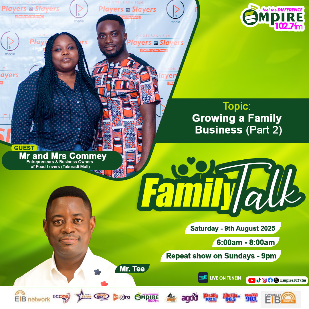 empire1027fm's tweet image. #Familytalks with Mr. TEE
Family talk is a program that enriches every love life and family..

#empirefm
#EIBNetwork