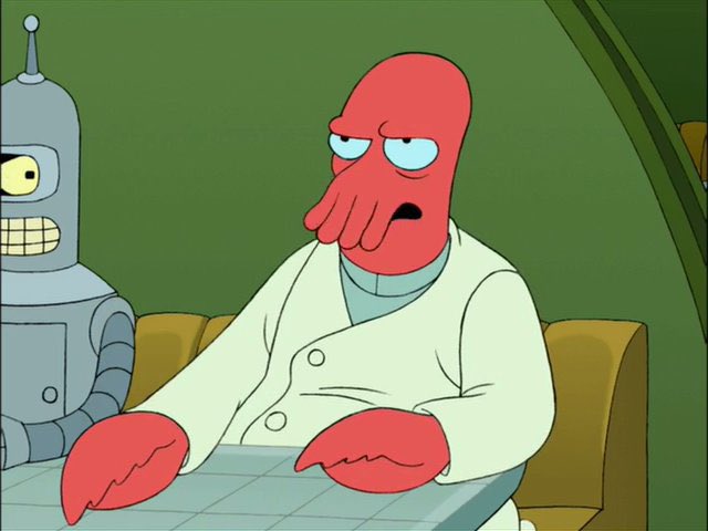 Futurama Quotes (@quotesfuturama) on Twitter photo I'm sorry, Fry, but the anchovy has been extinct since the 2200s.
What? 
Oh, my, yes, fished to death, just about the time your people arrived on Earth, wasn't it, Zoidberg?
I'm not on trial here.
#Futurama I'm sorry, Fry, but the anchovy has been extinct since the 2200s.
What? 
Oh, my, yes, fished to death, just about the time your people arrived on Earth, wasn't it, Zoidberg?
I'm not on trial here.
#Futurama