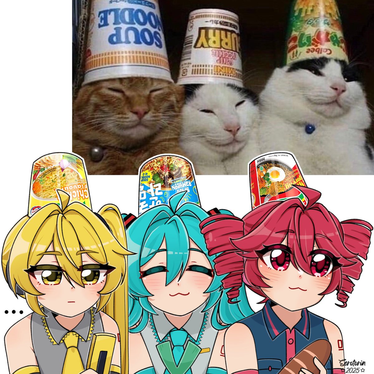 Tripple Ramen

#初音ミク #重音テト #亞北ネル