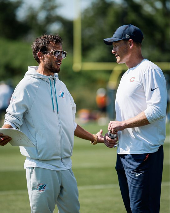 JAYChi_Bears's tweet image. Mike McDaniel: "Can you please take it easy? It's practice."
Ben Johnson: "No"