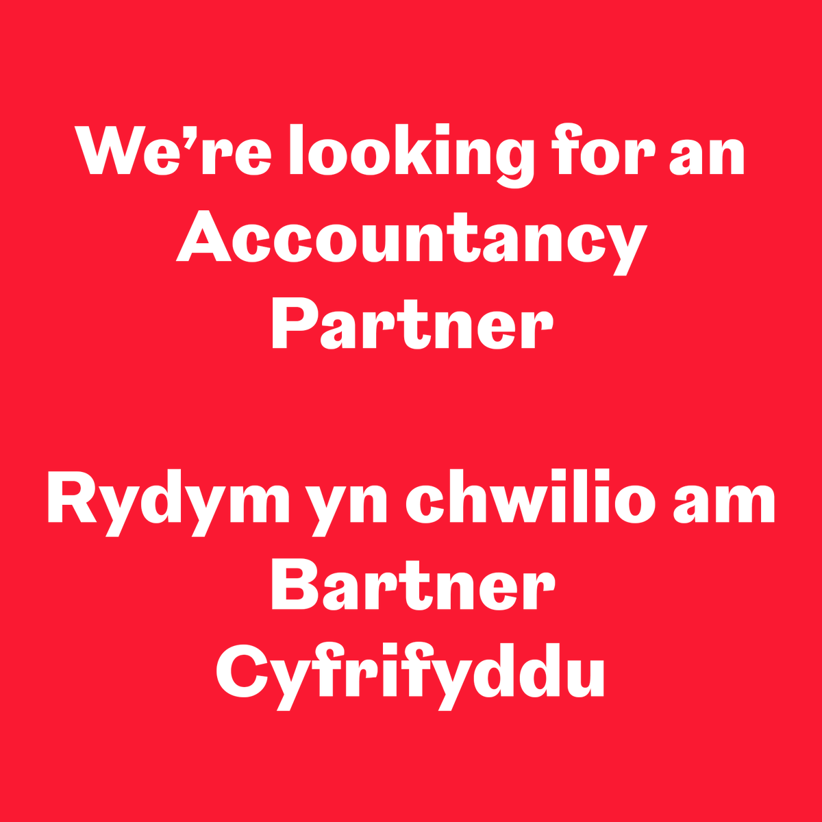 We’re looking for an experienced accountancy partner to support our growing organisation. If you’re passionate about the arts and want to help shape Wales’ new national theatre company, we’d love to hear from you.
Apply By August 22
welshnationaltheatre.com/opportunities

Rydym yn chwilio am