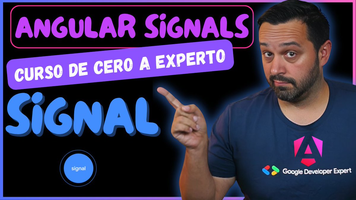 DotTechES's tweet image. 🎉 ¡La Lección 2 ya está en vivo!
Writable &amp;amp; Readonly Signals

🎥 Únete al chat en directo:
f.mtr.cool/aecnynmzhe

🔁 RT para que más devs lo vean 🙌

#Angular #Signals #WebDev