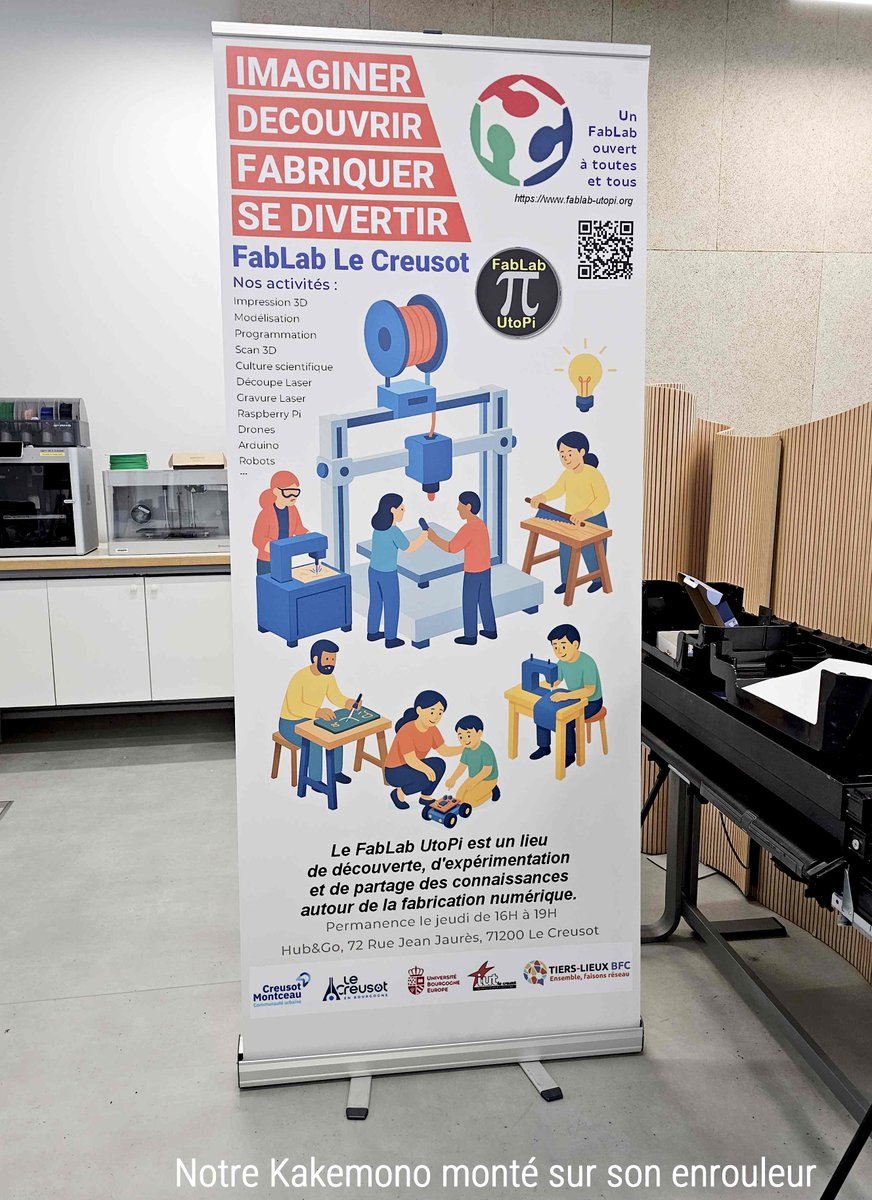 framboise314's tweet image. Même en août, les makers du FabLab UtoPi (Le Creusot) sont à fond 🔧
Scan 3D 🧠 Impression 3D 🧙‍♂️ Jeu intergénérationnel 🎲
Kakemono tout neuf, CNC boostée, et une lithophanie du XIXe bluffante !
👉 fr.wikipedia.org/wiki/Lithophan…
#fablab #3D #makers