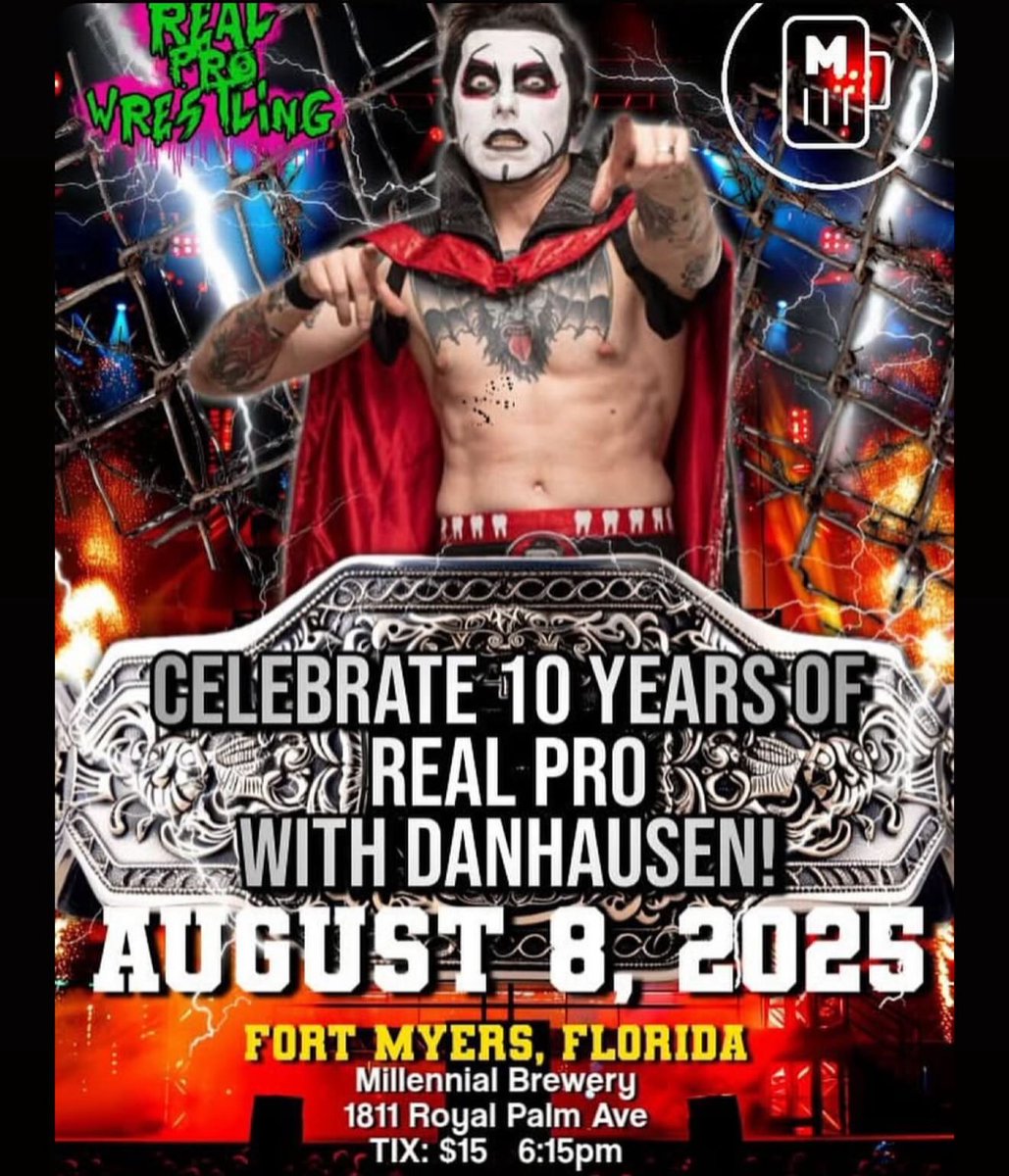 Danhausens very early days he wrestled here almost 9 years ago. Today he returns for their 10th anniversary