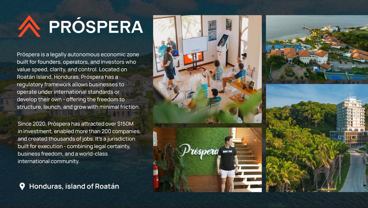 Prospera zone highlights including funding and job creation stats
