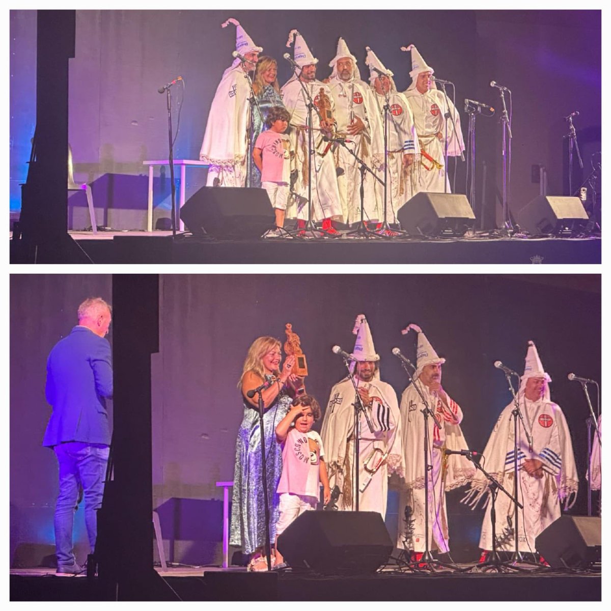 La entrega del premio por parte de la Fundación Juan Carlos Aragón en colaboración con el Ayuntamiento de Cádiz al Cuarteto del GaGo. Nuestro agradecimiento al Club de fútbol del Cádiz Fundación, al Grupo Arsenio y Camijetas. 😍😍😍😍