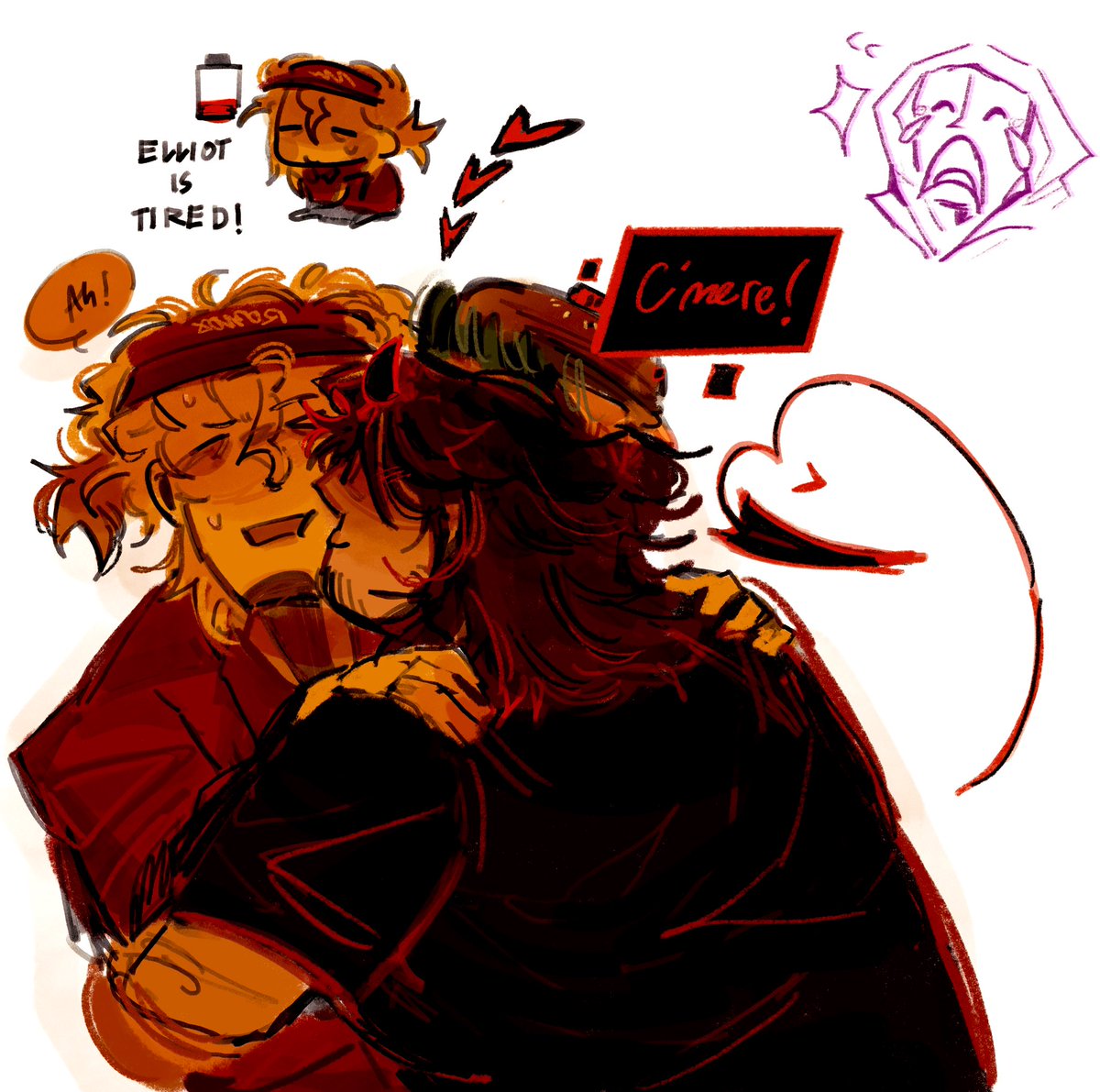 Elliot is tired!! Js need that boost y’know? 

#pizzaburger #Forsaken