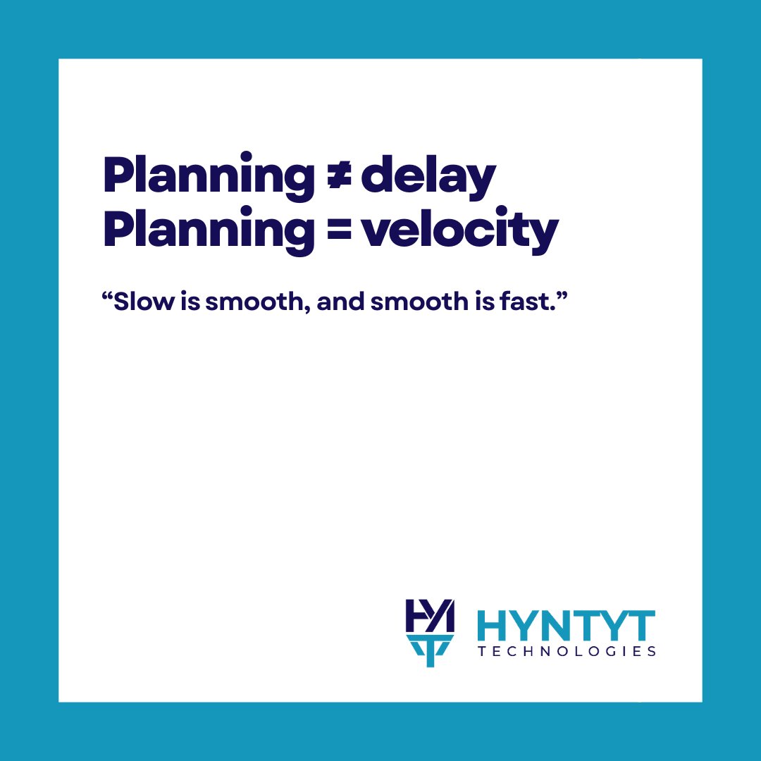 hyntyt's tweet image. 💬 “Slow is smooth, and smooth is fast.”

At HYNTYT, we believe smart product teams pause just long enough to align—and then execute fast.
Planning ≠ delay. Planning = velocity.

hyntyt.tech

#FounderWisdom #LeanProduct #StartupExecution #HYNTYT #TorontoWaterlooTech