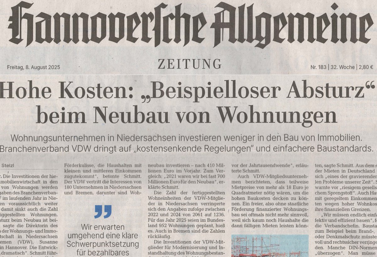 Produktion auf tiefstem Stand seit Lockdown 2020, Wohnungsbau stürzt ab, eine beispiellose Krise.

D...