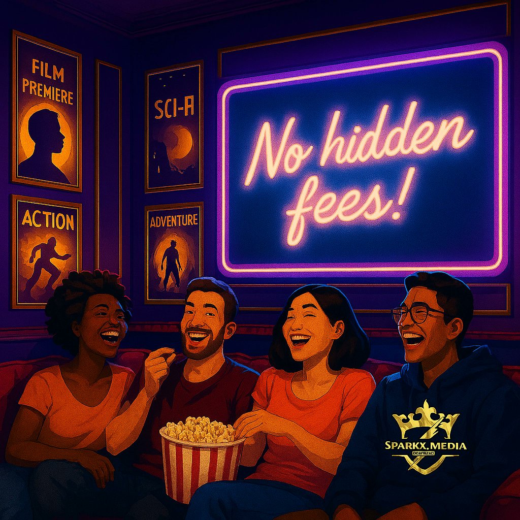 MediaSpark38824's tweet image. Sick of prices going up every time you want to chill? We get it. Sparkx brings you music, movies, and nonstop good vibes—with no hidden fees, ever. Ready to ditch the extra costs and stream smarter? Tell us what you’d watch or listen to first! #StreamSmart #SparkxValue