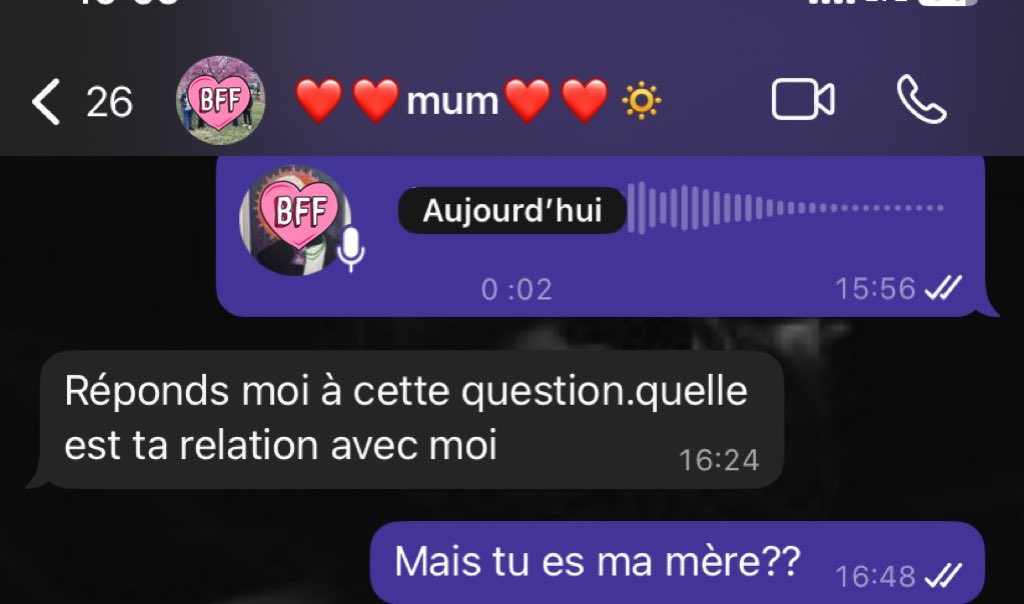 Cest ma daronne ou cest ma meuf je comprends plus la