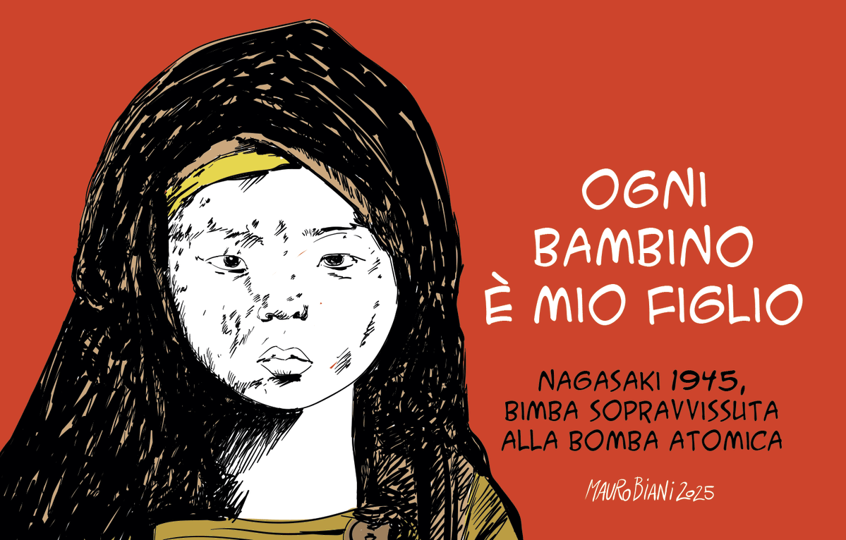 Mauro Biani (@maurobiani) on Twitter photo #Nagasaki #Gaza #Palestina #Ucraina #Sudan (...)
Ieri, oggi, domani. Tutte e tutti, ogni bambino è mio figlio.
Oggi, per me e per <a href="/repubblica/">Repubblica</a> #Nagasaki #Gaza #Palestina #Ucraina #Sudan (...)
Ieri, oggi, domani. Tutte e tutti, ogni bambino è mio figlio.
Oggi, per me e per <a href="/repubblica/">Repubblica</a>