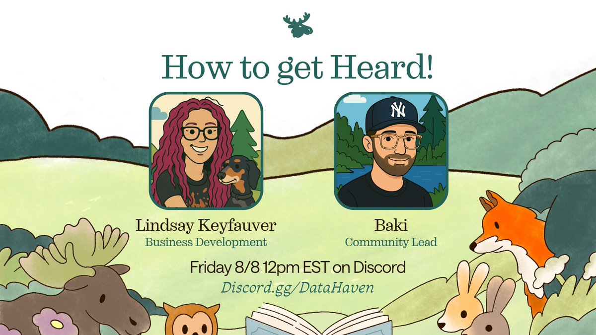 DataHaven ๐ซ (@datahaven_xyz) on Twitter photo ๐จ We're LIVE ๐จ
Hop in our Discord and learn how to be HEARD with <a href="/real_NFT/">Baki ๐ซ</a>, <a href="/MayBCryptoWhale/">Lindsay the Legend ๐ซ</a> and <a href="/Oleran_/">Oleran๐ซ๐</a>.๐ซ ๐จ We're LIVE ๐จ
Hop in our Discord and learn how to be HEARD with <a href="/real_NFT/">Baki ๐ซ</a>, <a href="/MayBCryptoWhale/">Lindsay the Legend ๐ซ</a> and <a href="/Oleran_/">Oleran๐ซ๐</a>.๐ซ