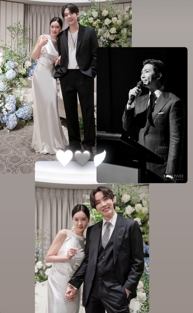 ksjairy's tweet photo. — La esposa del estilista (@/very_hj) de BTS compartió varias fotos de Namjoon, Yoongi y Hoseok asistiendo a su boda en sus historias de Instagram.

QUE HERMOSOS SE VEN 😭 https://t.co/LotyySohnw