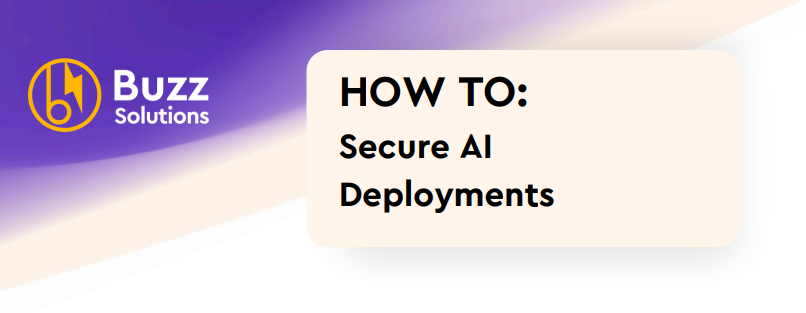 BuzzSolutions1's tweet photo. 🔐 New white paper: HOW TO Secure AI Deployments – now available!
Learn how to protect AI-enabled image analysis from input to output.
Prefer webinars? Jonathan Day covers this live on Aug 19th. #PowerAI #CyberSecurity #AI 
📄 Read or register here: https://t.co/hbUg55nmGj https://t.co/gnQDV4NSpD