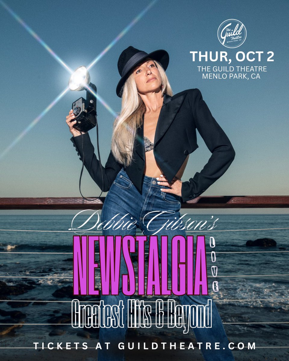 The Guild Theatre (@guildtheatre) on Twitter photo ON SALE NOW! ๐ข <a href="/DebbieGibson/">Debbie Gibson</a> brings her Newstalgia Tour to The Guild Theatre on THUR, OCT 2. From her record-breaking debut at 16 to global stardom and Broadway success, she continues to captivate audiences. Buy tickets now!
๐๏ธ >> tixr.com/pr/x/153397
Doors 7PM // Show 8PM ON SALE NOW! ๐ข <a href="/DebbieGibson/">Debbie Gibson</a> brings her Newstalgia Tour to The Guild Theatre on THUR, OCT 2. From her record-breaking debut at 16 to global stardom and Broadway success, she continues to captivate audiences. Buy tickets now!
๐๏ธ >> tixr.com/pr/x/153397
Doors 7PM // Show 8PM