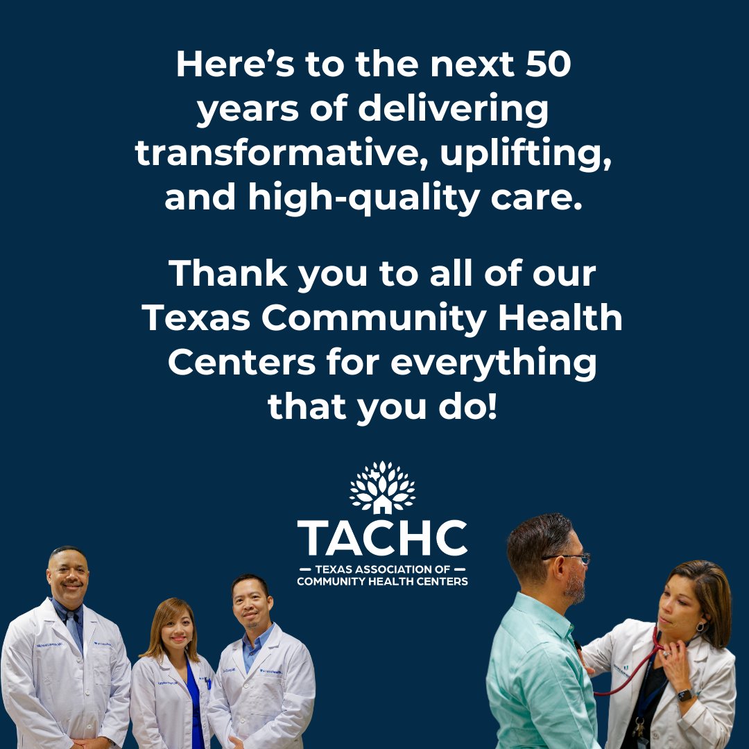The future of community health in Texas is bright. 🌟
Community Health Centers are leading the way — expanding access, innovating care, and shaping a healthier tomorrow for Texans.

We’re excited for the next 50 years as CHCs continue to grow, adapt, and serve our communities.