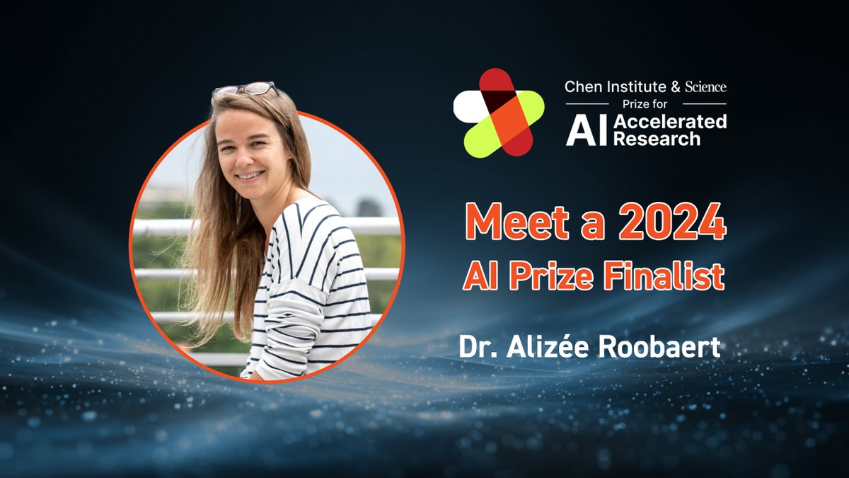 Tianqiao & Chrissy Chen Institute (@cheninstitute) on Twitter photo Dr. <a href="/Roobaert_Alizee/">Dr. Alizée Roobaert 🐠</a> is redefining how we understand complex systems with AI. Take a closer look at the work that earned her a 2024 AI Prize finalist award in the video here: bit.ly/41tqpvB Dr. <a href="/Roobaert_Alizee/">Dr. Alizée Roobaert 🐠</a> is redefining how we understand complex systems with AI. Take a closer look at the work that earned her a 2024 AI Prize finalist award in the video here: bit.ly/41tqpvB