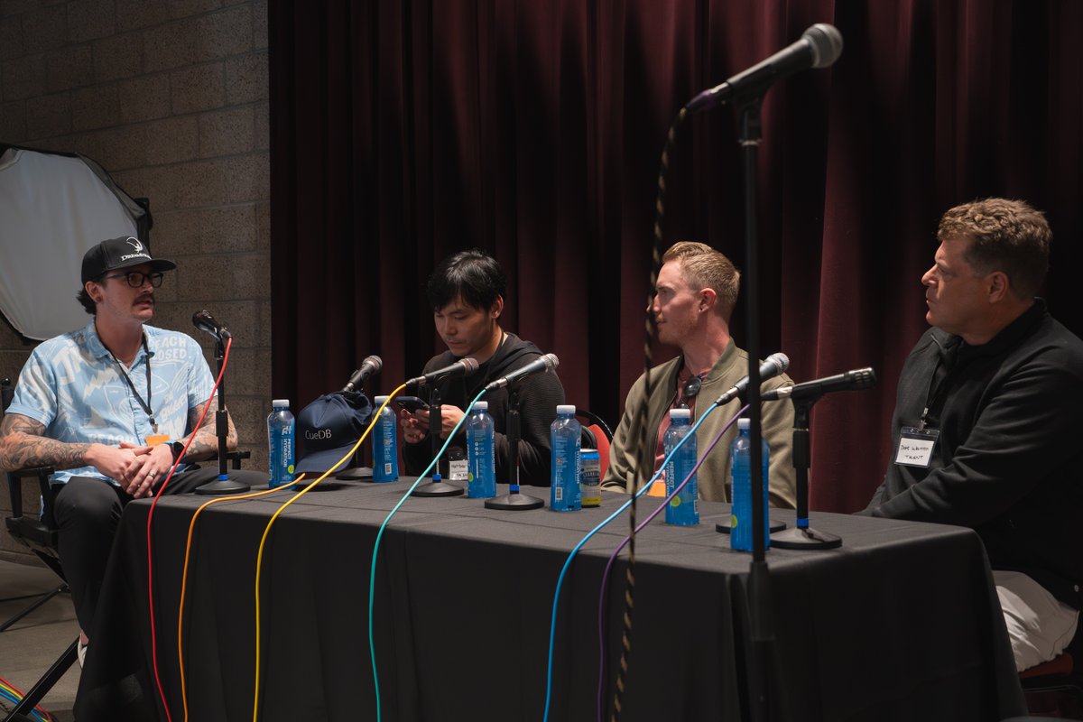 FunDavy's tweet photo. It was great to team up with @musicbymichaeldrew, @aarongilhuiscomposer, @mattwmusic for the recording 'In the Box' panel in Hollywood this summer, thanks to @thenighttemple for putting on a great event. https://t.co/twOXDOQcdC