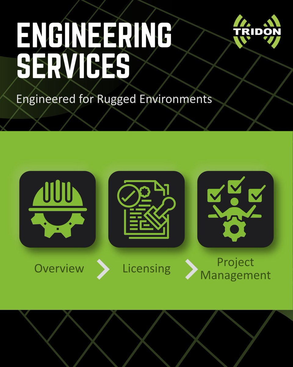 Streamline your telecom rollout with Tridon’s end-to-end services: path studies, ISED &amp; NAV Canada licensing, and project management for mission-critical networks. 

Details: tridon.com/telecom-engine…  

#TelecomEngineering #RFCompliance