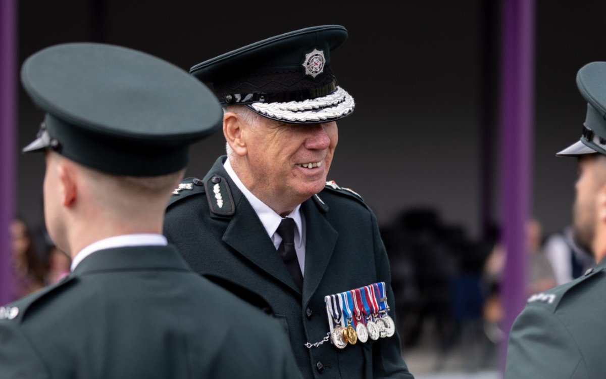 Office of the Chief Constable (@chiefconpsni) on Twitter photo Chief Constable Jon Boutcher and <a href="/NIPolicingBoard/">NI Policing Board</a> Chair Mukesh Sharma were delighted to attend today's attestation ceremony <a href="/PoliceCollegeNI/">NI Police College</a>. Congratulations to our 26 new officers as they take the next step in their policing career. Chief Constable Jon Boutcher and <a href="/NIPolicingBoard/">NI Policing Board</a> Chair Mukesh Sharma were delighted to attend today's attestation ceremony <a href="/PoliceCollegeNI/">NI Police College</a>. Congratulations to our 26 new officers as they take the next step in their policing career.