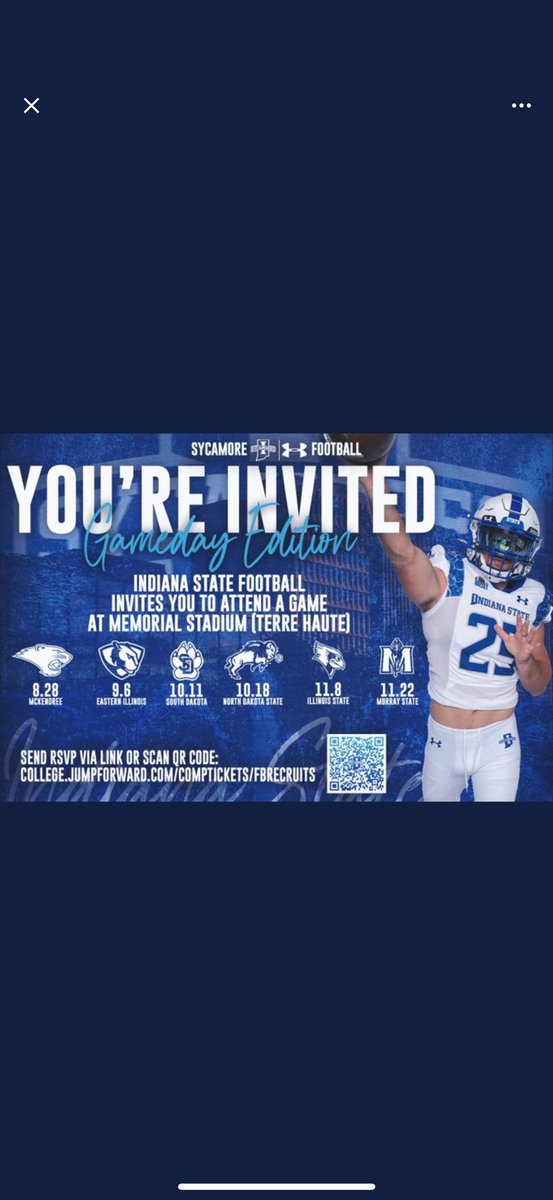 Thank you  <a href="/FBCoachHale/">Logan Hale</a> for the game invite can’t wait to be there!!