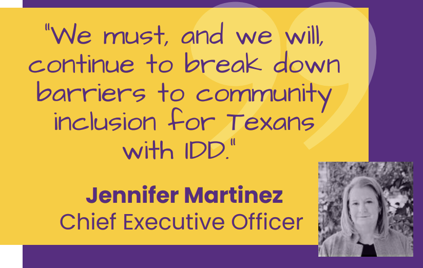 500,000+ Texans live with intellectual and developmental disabilities (IDD). Our 2025 Impact Report shows the progress we're making TOGETHER! ow.ly/hj4Q50WC2TT

#DisabilityRights #IDD #AdvocacyInAction #TxLege #TxEd #ProtectMedicaid