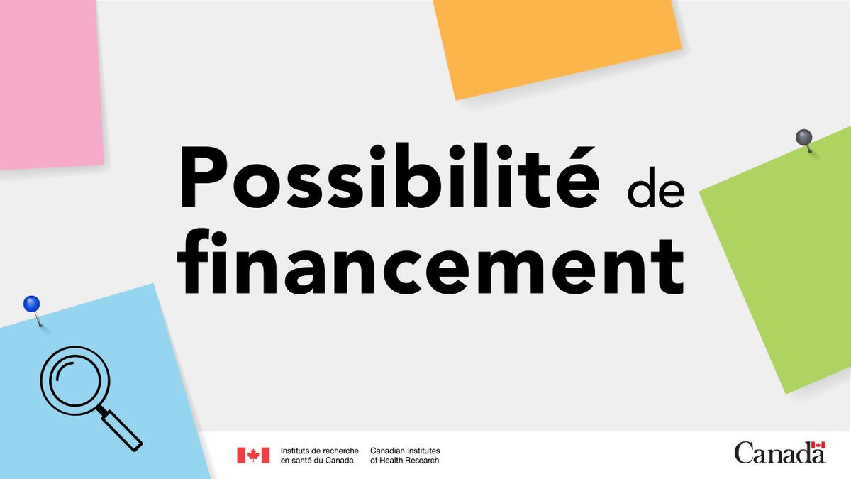 Les IRSC et partenaires font équipe pour la #PossibilitéDeFinancement « Appuyer la recherche interdisciplinaire sur la grippe aviaire ».

Lancement : 8 août
Clôture : 2 octobre
Fonds disponibles : 4,5 M$

Détails : researchnet-recherchenet.ca/rnr16/vwOpprtn…
<a href="/CRSNG_NSERC/">CRSNG / NSERC</a> et <a href="/HlthResearchBC/">Michael Smith Health Research BC</a>