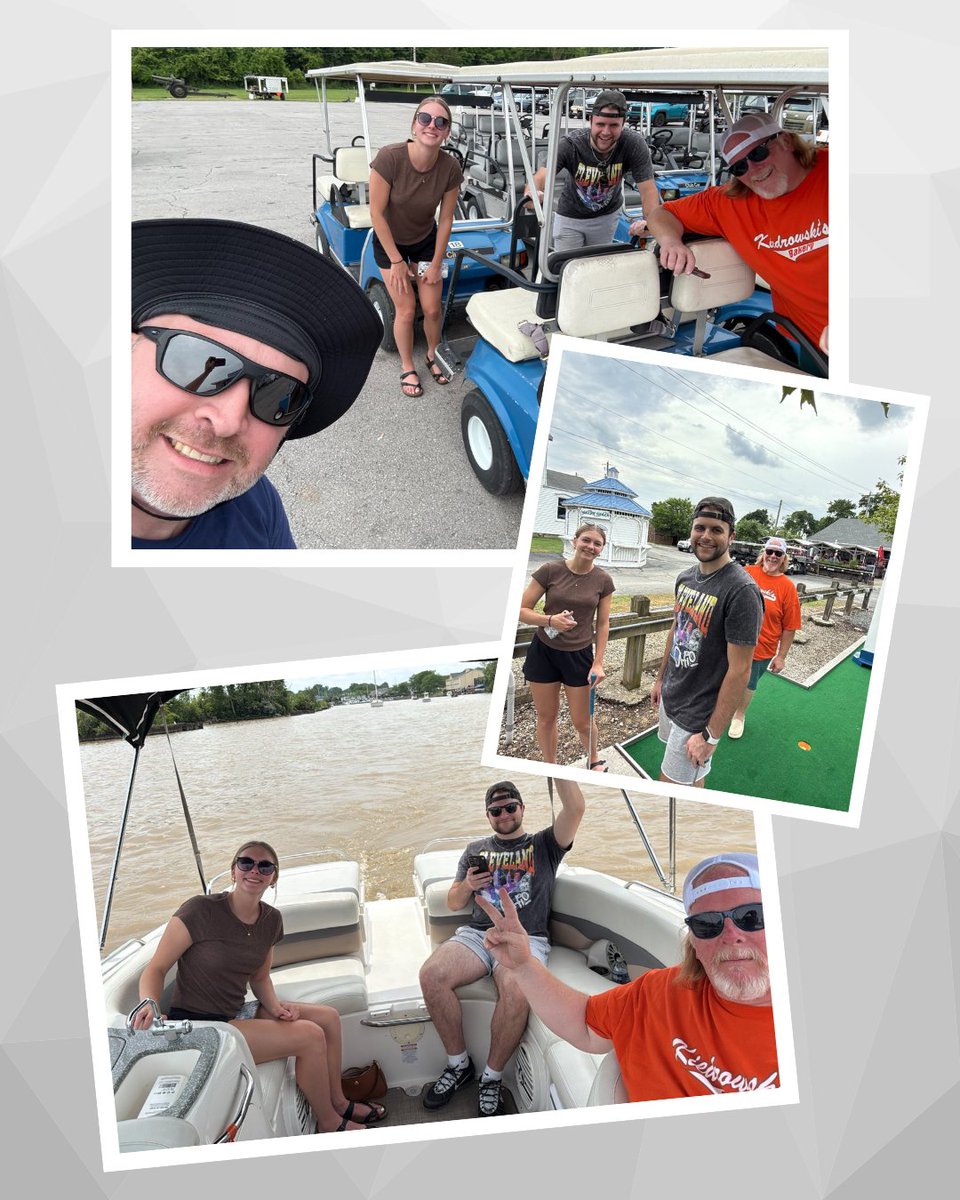 greenpathcpatax's tweet photo. Teamwork, a little friendly competition, and some island views—our GreenPath crew had a great time at our mini golf outing in Put-In-Bay!

🏆 1st Place: Chad
🥈 2nd Place: Tom
🥉 Tied for 3rd: Casey &amp; Kayla

#TeamCulture #WorkHardPlayHard https://t.co/Ovk3VhXbSL