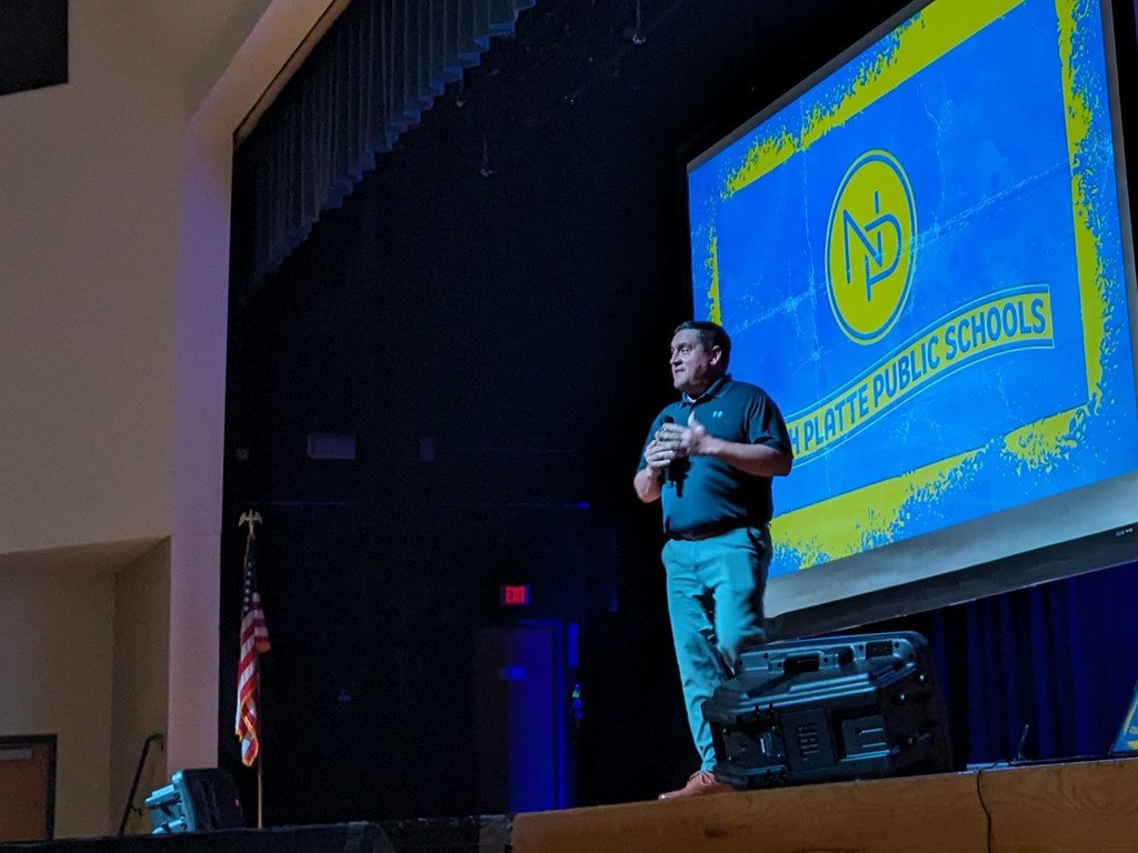 NPPS Staff arrived for breakfast and our District Welcome. Now it's time to get our classrooms all ready for our kids! Happy 2025/2026 School Year! #NPPSCanteenSpirit