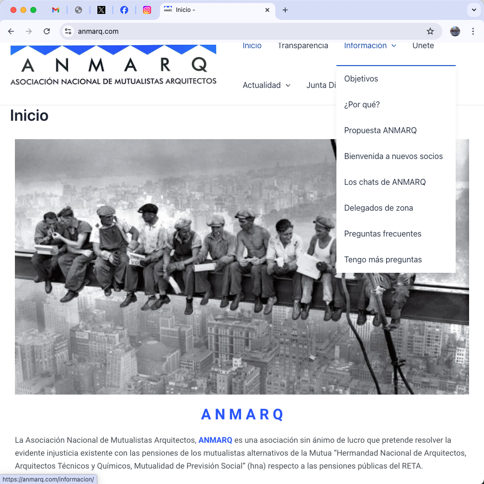 ¡súmate! 
únete y ayuda a que la voz coral de mutualistas de la arquitectura que reclaman una pasarela al RETA justa: constitucional, universal y optativa sea una realidad cuanto antes
anmarq.com/unete/
#pasarelaalreta #Pasarela1x1AlRetaParaTodos #arquitectura #arquitectos