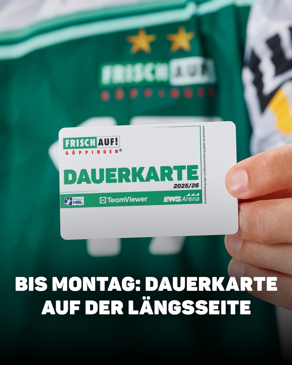 Nur bis Montag: Die besten Plätze auf der Längsseite exklusiv als Dauerkarte sichern – ab Dienstag gehen sie in den freien Verkauf.
Jetzt zuschlagen, bevor sie weg sind!
🎟 bit.ly/fadk2526