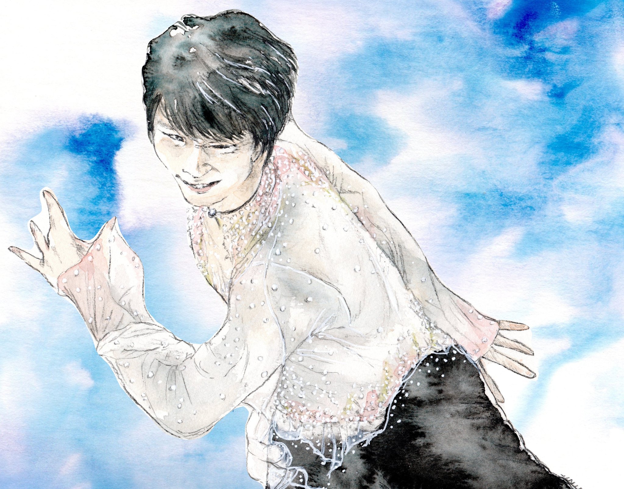 羽生結弦 絵画 天と地と kitten7682 Yuzuru Hanyu 羽生結弦 — Heaven and Earth 天と地と (4K