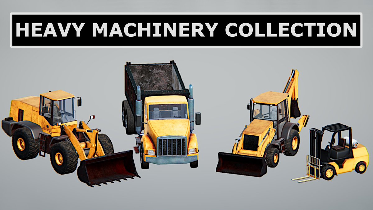 WSMGameStudio's tweet image. assetstore.unity.com/packages/templ…
Heavy Machinery Collection for Unity 3D.
Available on the Unity Asset Store!
#madewithunity #unityassetstore #unityassets #unity3d #gameassets #assetstore #madewithunity3d #gamedev #indievev @madewithunity @unitytechnologies