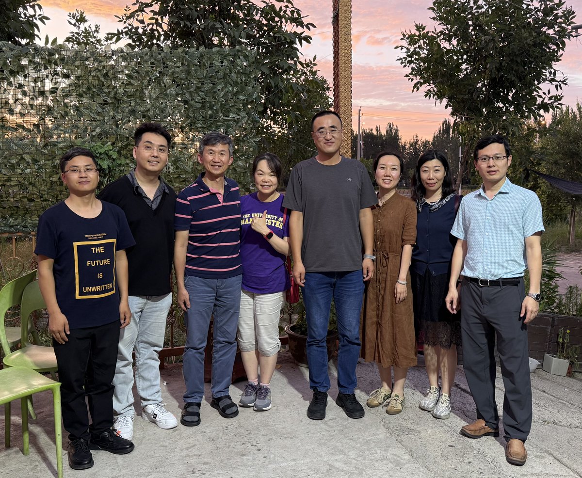 Li-Chia Chen (@lichiachen) on Twitter photo 17 July 2025
Reunion and Welcome Dinner
Grateful for the warm welcome in Xinjiang! Reconnected with Dr. Yubo Wang, a former PhD student and Dr. Nan Shang, a former visiting scholar at <a href="/UoMPharmaOpt/">UoM Pharmacy and Optometry Manchester</a> . <a href="/PharmacyDUPP/">Pharmacy DUPP</a> 17 July 2025
Reunion and Welcome Dinner
Grateful for the warm welcome in Xinjiang! Reconnected with Dr. Yubo Wang, a former PhD student and Dr. Nan Shang, a former visiting scholar at <a href="/UoMPharmaOpt/">UoM Pharmacy and Optometry Manchester</a> . <a href="/PharmacyDUPP/">Pharmacy DUPP</a>