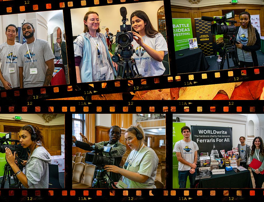 Academy of Ideas (@acadofideas) on Twitter photo Debating ideas is hugely important, says Ceri Dingle of <a href="/WORLDbytes/">WORLDbytes</a> - and capturing them for posterity is both exciting and vital. That's why she's inviting you to join the team filming this year's Battle of Ideas festival. (Link below) Debating ideas is hugely important, says Ceri Dingle of <a href="/WORLDbytes/">WORLDbytes</a> - and capturing them for posterity is both exciting and vital. That's why she's inviting you to join the team filming this year's Battle of Ideas festival. (Link below)