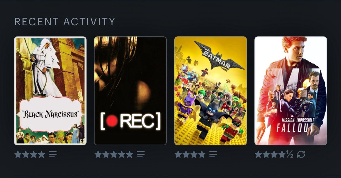 bob_brauer's tweet photo. @letterboxd Everything is awesome this week 😎 https://t.co/2DeCkuMwAh