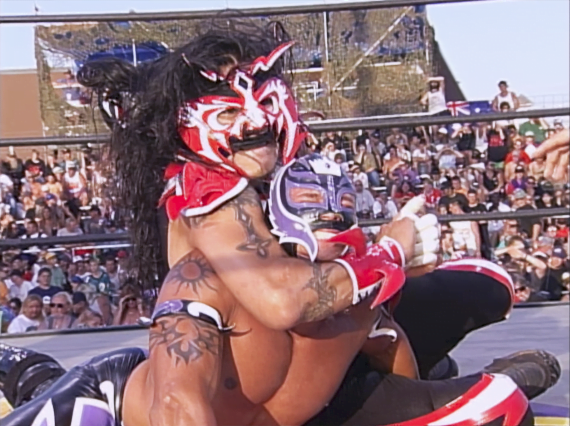 wrestle_hist's tweet photo. 8/8/1998
Rey Mysterio defeated Psychosis at Road Wild from the Sturgis Motorcycle Rally in Sturgis, South Dakota.
#WCW #RoadWild #ReyMysterio #Booyaka619 #Underdog #Psychosis #LuchaLibre https://t.co/ngh1IiVYCf