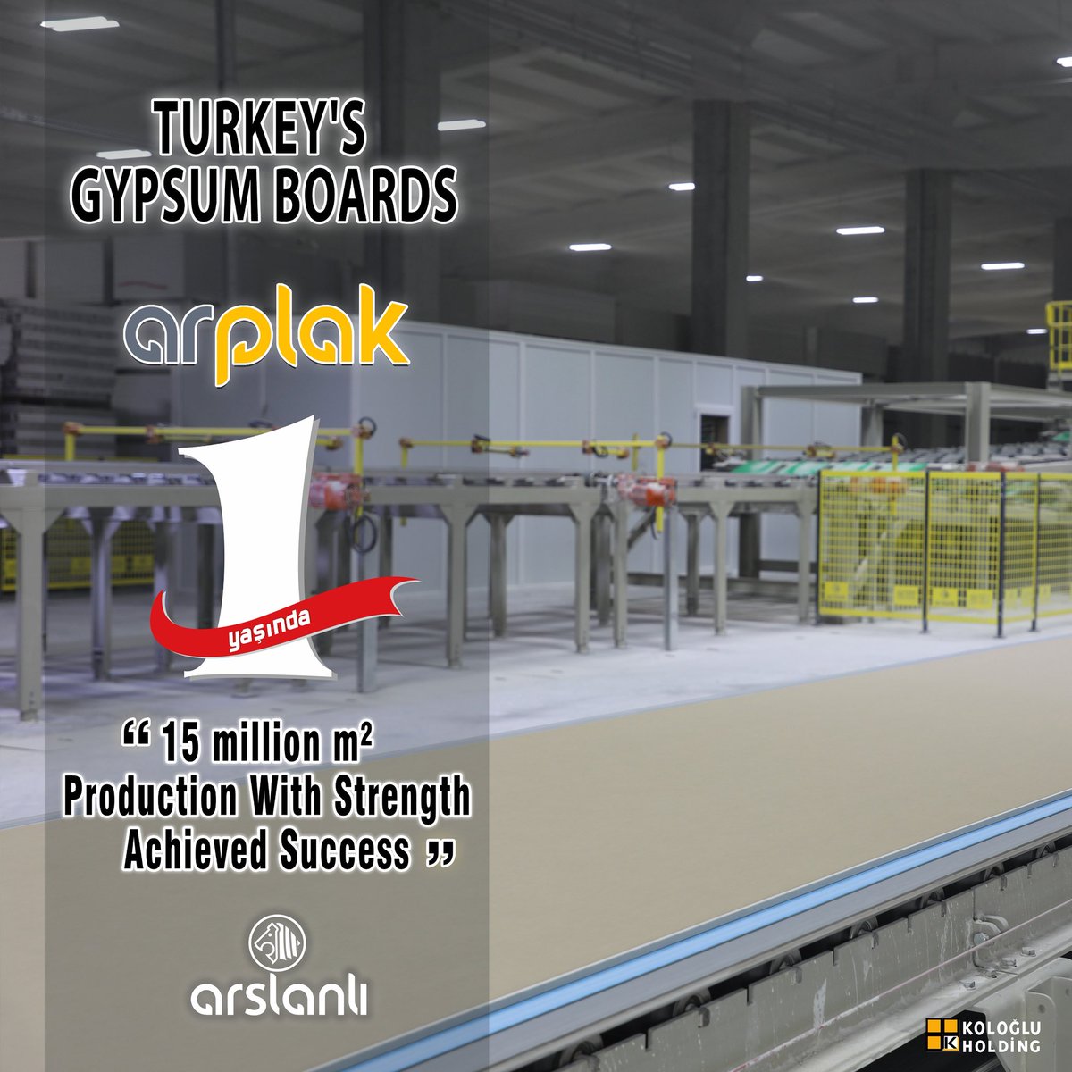 Arslanli_as's tweet photo. Arplak 1 yaşında…
İlk yılımızda 15 milyon m2 üretimle, yurt içi ve yurt dışında yapı sektörünün #alçıplaka ihtiyacının karşılanmasına katkıda bulunmanın mutluluğunu yaşıyoruz.
#arslanlı
#arplak
#alçıplaka
#gypsumboard
#turkeybuild
#strengthbehindconstruction https://t.co/Y6t5sddCvl