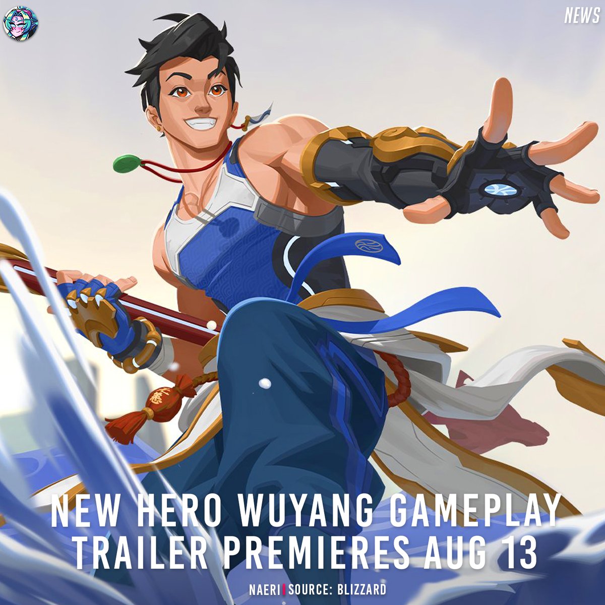 Overwatch 2 Wuyang Gameplay Trailer Premieres Aug 13 ✨

📚 Motion Comic - Aug 11
📺 Gameplay Trailer - Aug 13
🎮 Developer Livestream - Aug 14

Learn more about #Overwatch2 new hero Wuyang all week long and dive into his Hero Trial Aug 14-18 🌊
