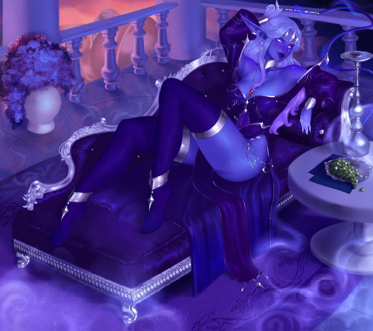 A languid and relaxed evening in pleasant company😏