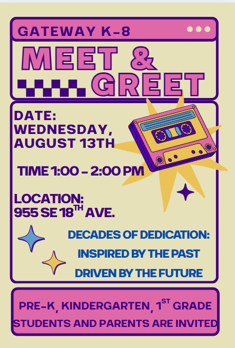 Gateway K-8 (@gateway_k8) on Twitter photo π Almost Time! π
π
Aug 13 | β° 1β2 PM
π Gateway Environmental K-8
Meet your teachers π«, see friends π€, & gear up for an AMAZING year! πβ¨
We canβt wait to welcome our Croc family back!
#GatewayK8 #CrocsRock #YourBestChoiceMDCPS
<a href="/SuptDotres/">Jose L. Dotres, Ed.D.</a> <a href="/MDCPSSouth/">South Region Office</a> π Almost Time! π
π
Aug 13 | β° 1β2 PM
π Gateway Environmental K-8
Meet your teachers π«, see friends π€, & gear up for an AMAZING year! πβ¨
We canβt wait to welcome our Croc family back!
#GatewayK8 #CrocsRock #YourBestChoiceMDCPS
<a href="/SuptDotres/">Jose L. Dotres, Ed.D.</a> <a href="/MDCPSSouth/">South Region Office</a>