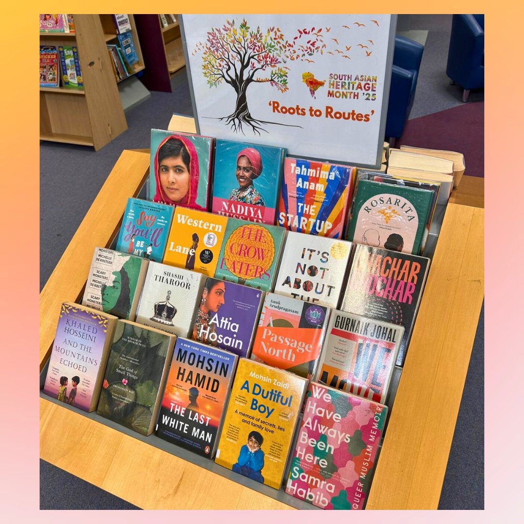 FarnhamLibrary's tweet image. Celebrate #SouthAsianHeritageMonth by choosing a book from our display! 📚

From beautiful, heart-felt fiction to important historical non-fiction and tender memoirs, there&apos;s lots to choose from!

#FarnhamLibrary  #SurreyLibraries #RootsToRoutes #SAHM2025 @SurreyLibraries