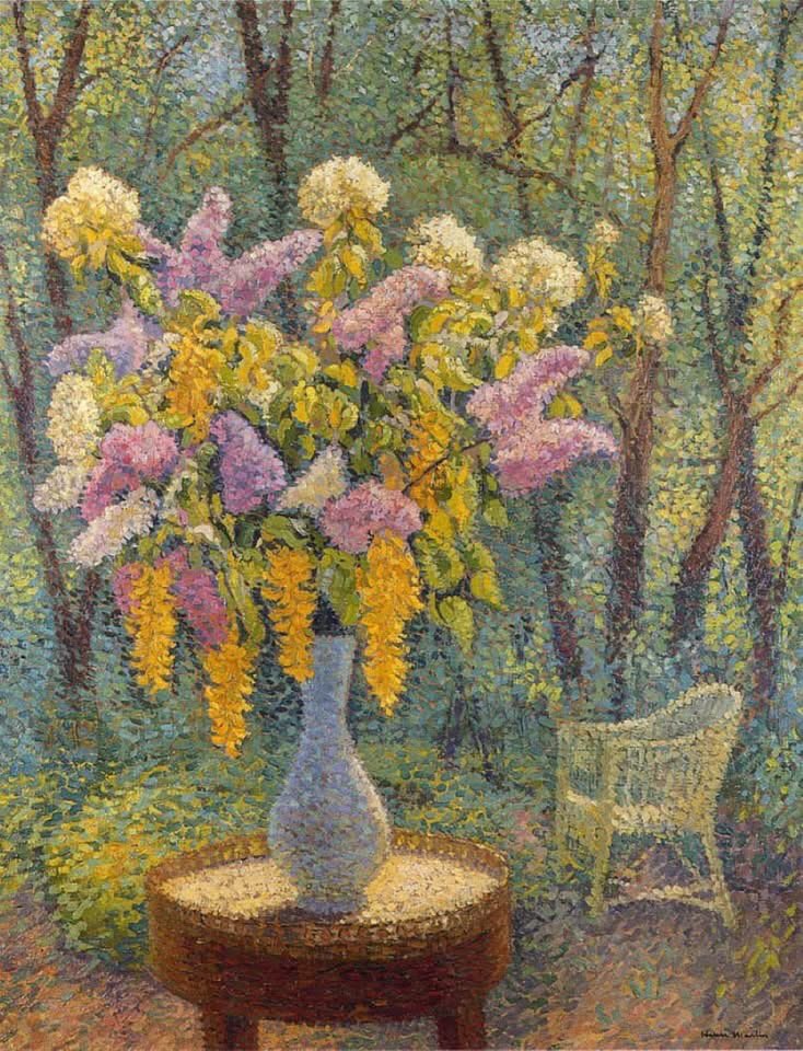 Henri-Jean Guillaume Martin , French painter (1860–1943)
Vase of Flowers in a Garden