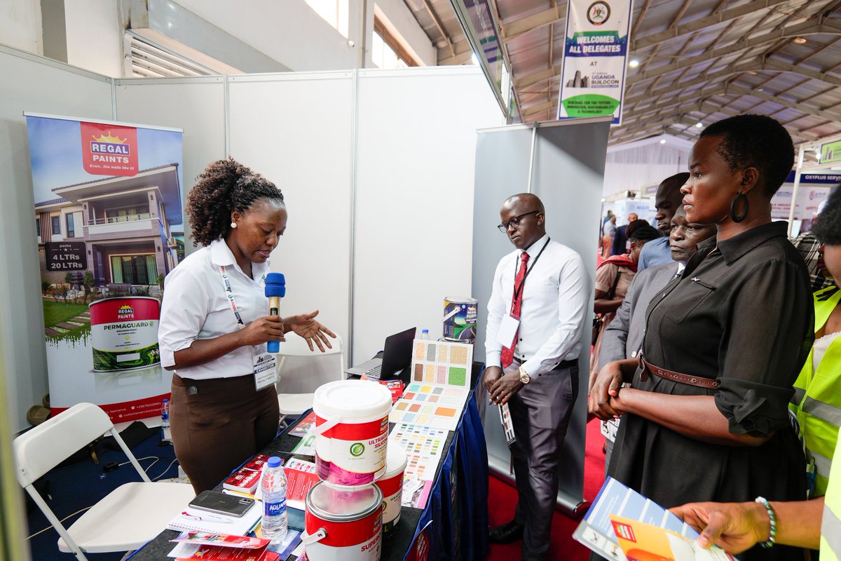 regalpaintsug1's tweet photo. We are concluding Day 2 at the #UgandaBuildcon Expo and the energy has been electric!โก
We have been live at Booth B5 showcasing high-performance paints that deliver both beauty and durability.
If you haven't made it to the expo today, you still have a chance. Visit us tomorrow at Booth B5
Letโs build a brighter, bolder Uganda, together.
#RegalPaints #Buildcon2025 #PaintTheFuture #EvenTheWallsLikeIt
